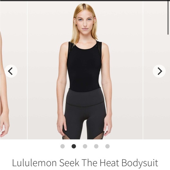 Lululemon seek the heat sheer back mesh bodysuit s small 4 everlux rare - Picture 3 of 7
